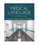Image of the book cover for 'Medical Language: Focus on Terminology'