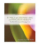 Image of the book cover for 'ETHICS IN COUNSELING AND PSYCHOTHERAPY'