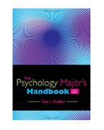 Image of the book cover for 'The Psychology Major's Handbook'