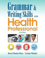 Image of the book cover for 'Grammar and Writing Skills for the Health Professional'