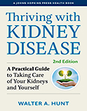 Image of the book cover for 'Thriving with Kidney Disease'