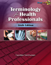 Image of the book cover for 'Terminology for Health Professionals'