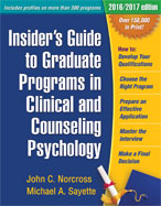 Image of the book cover for 'Insider's Guide to Graduate Programs in Clinical and Counseling Psychology'