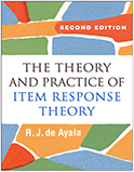 Image of the book cover for 'The Theory and Practice of Item Response Theory'