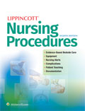 Image of the book cover for 'Lippincott Nursing Procedures'