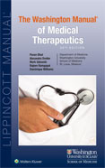 Image of the book cover for 'The Washington Manual of Medical Therapeutics'