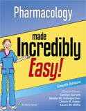 Image of the book cover for 'Pharmacology Made Incredibly Easy!'