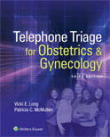 Image of the book cover for 'Telephone Triage for Obstetrics & Gynecology'