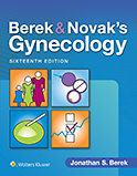 Image of the book cover for 'Berek & Novak's Gynecology'