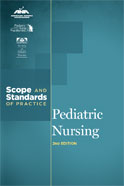 Image of the book cover for 'Pediatric Nursing: Scope and Standards of Practice'