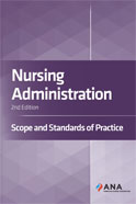 Image of the book cover for 'Nursing Administration: Scope and Standards of Practice'