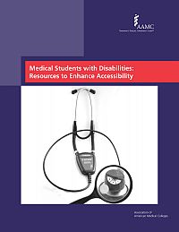 Image of the book cover for 'MEDICAL STUDENTS WITH DISABILITIES: RESOURCES TO ENHANCE ACCESSIBILITY'