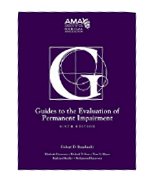 Image of the book cover for 'Guides to the Evaluation of Permanent Impairment'