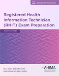 Image of the book cover for 'Registered Health Information Technician (RHIT) Exam Preparation'