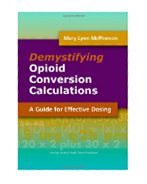 Image of the book cover for 'Demystifying Opioid Conversion Calculations'
