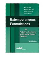 Image of the book cover for 'Extemporaneous Formulations for Pediatric, Geriatric, and Special Needs Patients'