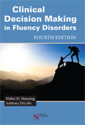 Image of the book cover for 'Clinical Decision Making in Fluency Disorders'