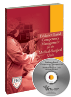 Image of the book cover for 'EVIDENCE-BASED COMPETENCY MANAGEMENT FOR THE MEDICAL-SURGICAL UNIT'