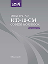 Image of the book cover for 'Principles of ICD-10-CM Coding Workbook'