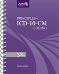 Image of the book cover for 'Principles of ICD-10-CM Coding'