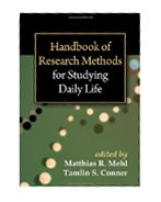 Image of the book cover for 'Handbook of Research Methods for Studying Daily Life'