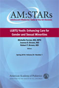 Image of the book cover for 'AM:STARs LGBTQ Youth: Enhancing Care for Gender and Sexual Minorities'