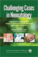 Image of the book cover for 'Challenging Cases in Neonatology'