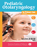 Image of the book cover for 'Pediatric Otolaryngology for Primary Care'