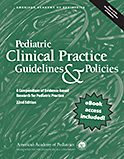 Image of the book cover for 'Pediatric Clinical Practice Guidelines & Policies'