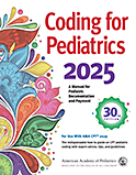 Image of the book cover for 'Coding for Pediatrics 2025'