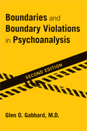 Image of the book cover for 'Boundaries and Boundary Violations in Psychoanalysis'