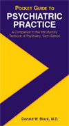 Image of the book cover for 'Pocket Guide to Psychiatric Practice'