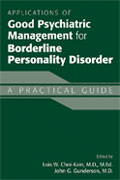 Image of the book cover for 'Applications of Good Psychiatric Management for Borderline Personality Disorder'