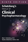 Image of the book cover for 'Schatzberg's Manual of Clinical Psychopharmacology'
