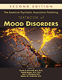 Image of the book cover for 'The American Psychiatric Association Publishing Textbook of Mood Disorders'