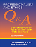 Image of the book cover for 'Professionalism and Ethics'