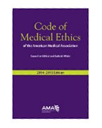 Image of the book cover for 'CODE OF MEDICAL ETHICS OF THE AMERICAN MEDICAL ASSOCIATION'