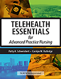 Image of the book cover for 'Telehealth Essentials for Advanced Practice Nursing'