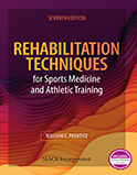 Image of the book cover for 'Rehabilitation Techniques for Sports Medicine and Athletic Training'