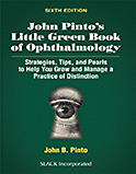 Image of the book cover for 'John Pinto's Little Green Book of Ophthalmology'
