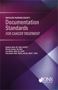 Image of the book cover for 'Oncology Nursing Society Documentation Standards for Cancer Treatment'