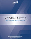 Image of the book cover for 'ICD-10-CM 2022'