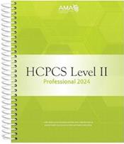 Image of the book cover for 'HCPCS Level II Professional 2024'