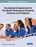 Image of the book cover for 'Handbook of Research on Developing Competencies for Pre-Health Professional Students, Advisors, and Programs'