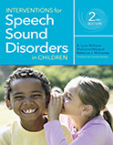 Image of the book cover for 'Interventions for Speech Sound Disorders in Children'