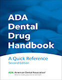 Image of the book cover for 'ADA Dental Drug Handbook'