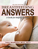 Image of the book cover for 'Breastfeeding Answers'