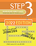 Image of the book cover for 'Step 3 Board-Ready USMLE Junkies'