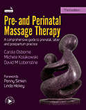 Image of the book cover for 'Pre- and Perinatal Massage Therapy'