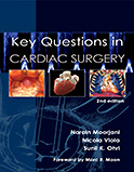 Image of the book cover for 'Key Questions in Cardiac Surgery'